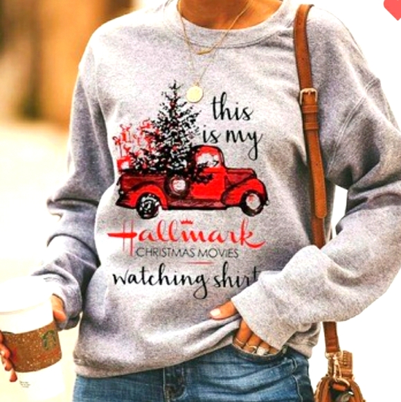 Sweetbb Tops - Hallmark Watching Sweatshirt S, M